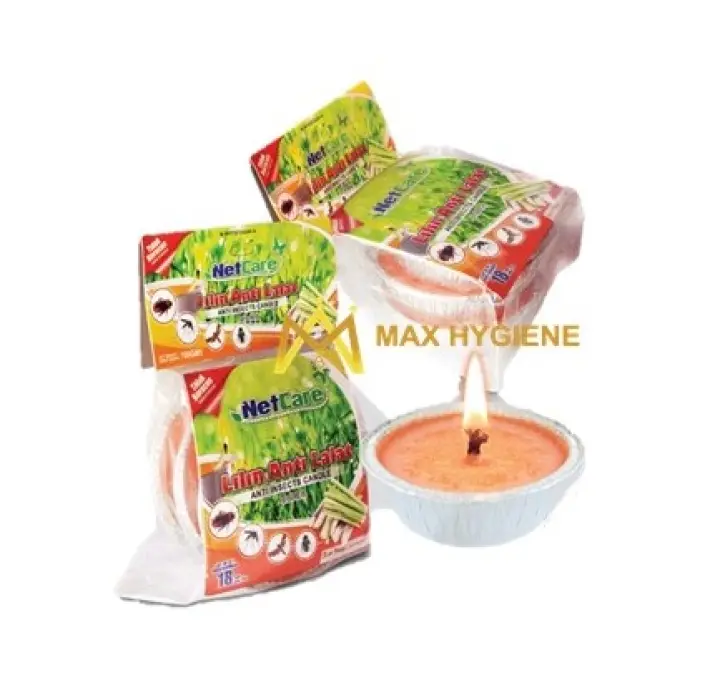 Netcare Anti Insects Candle 110g 3pcs Lilin Serai Wangi Anti Lalat Anti Insects Candle 驱蚊虫蜡烛 Last For 18hrs Lazada
