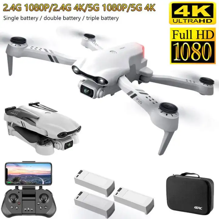 Gps 4k 5g Wifi Live Video Fpv Quadrotor Flight 25 Minutes Rc Distance 2000m Drone Hd Wide Angle Dual Camera With Storage Bag 2021 New F10 Drone Lazada Ph