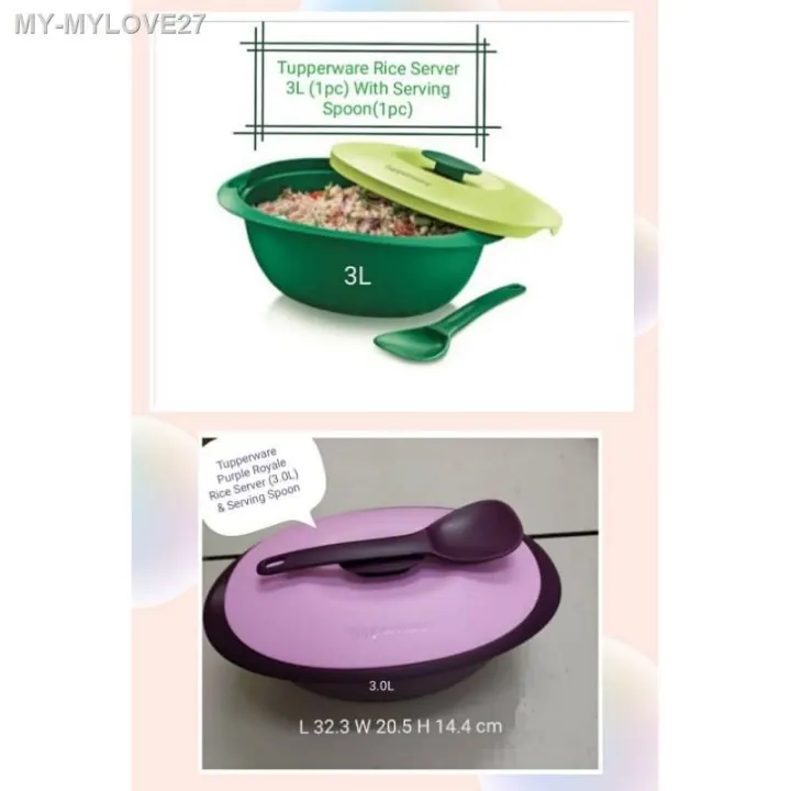 ✳️Tupperware Rice Server 3L (1pc) With Serving Spoon ✳️