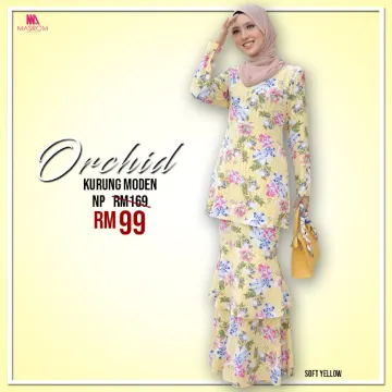 Beli Baju Kurung Moden Bunga Bunga Pada Harga Terendah Lazada Com My