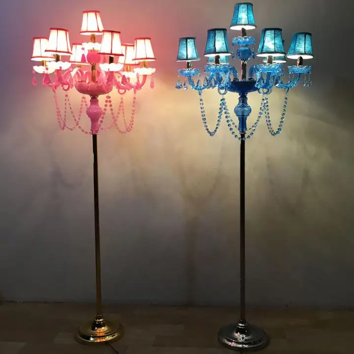 European Minimalist Crystal Floor Lamp For Living Room Bedroom Hotel Wedding Hall Aisle Without Lampshade Lazada Singapore European Minimalist Crystal Floor Lamp, Electric Floor Lamps