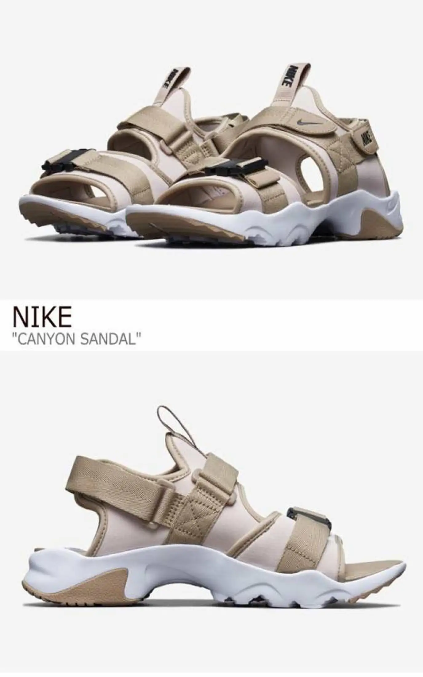 Nike Canyon Sandal Ci8797 1 Khaki White Black Sandal Lazada Ph