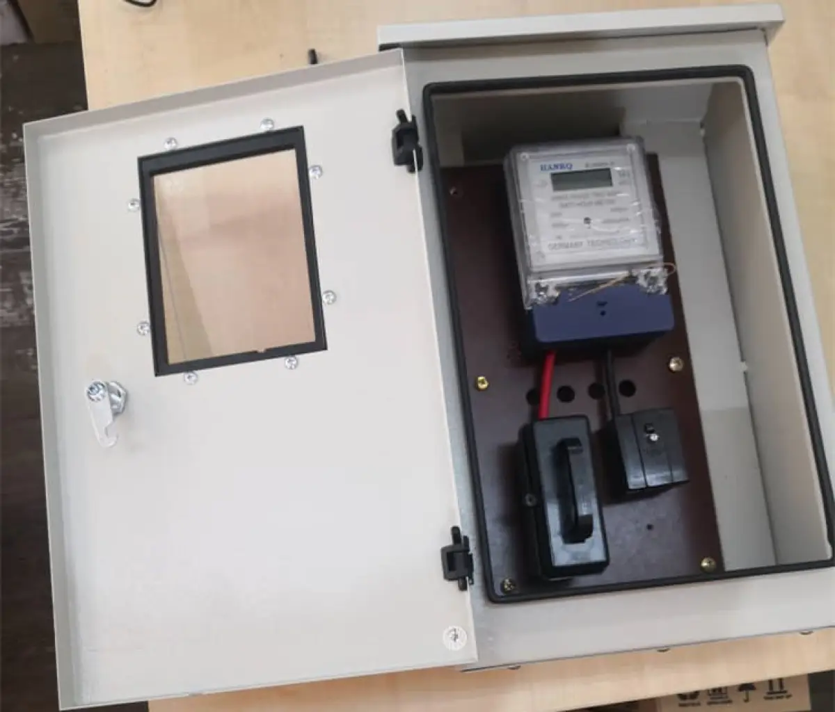 Kwh Tnb Digital Meter Full Set Outdoor Metal Box Lazada