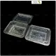 100pcs One Stop Disposable Clear OPS Plastic Rectangular Bakery Food Container without Lock / Bekas Makanan Kuih OPS Plastik. 