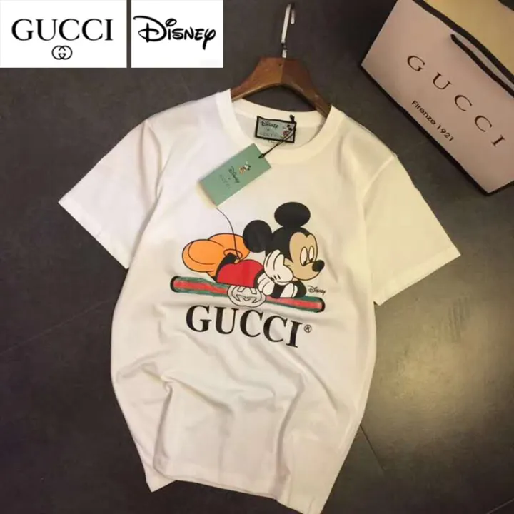 Gucci Disney แฟช นใหม เส อย ดแบบหลวมสำหร บผ ชายและผ หญ ง Lazada Co Th