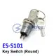 ES-K102 / ES-S101 12mm Security Electronic Key Lock Switch On/Off 2 Positon With Key. 