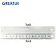 Autoclavable Orthopedic Measuring Ruler Kirschner Wire And Bone Screw Diameter Lenght Measuring Ruler Orthopedic Instrument 1Pcs. 