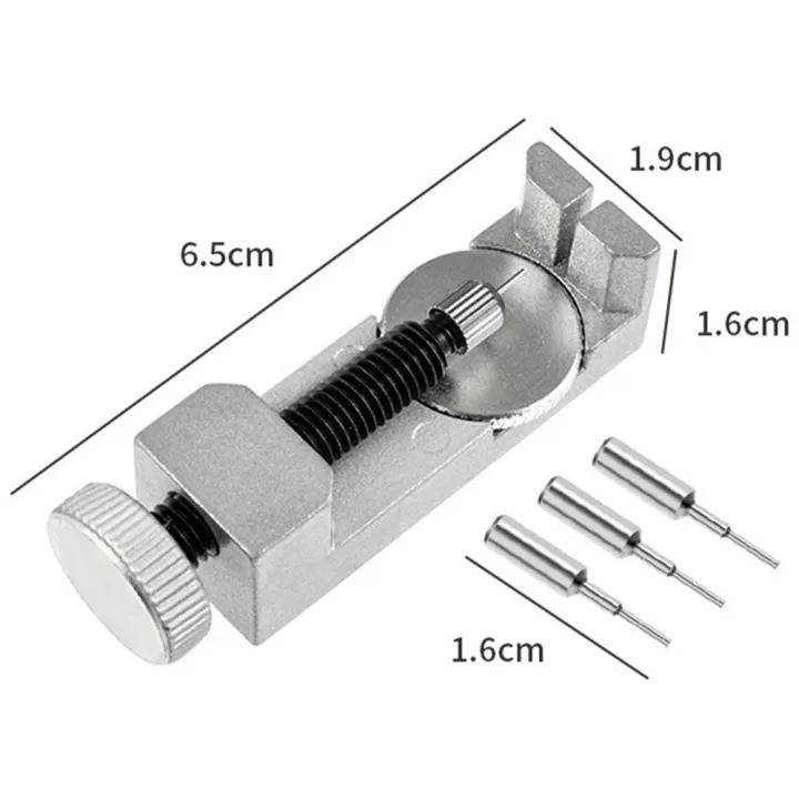 HOTAX Watch Band Strap Link Pin Remover Set Adjustable Metal Watch Bracelet Opener Dismantling Repair Tool Kit for Watchmaker
