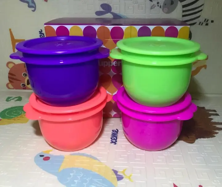 Tupperware One Touch Bowl 750ml 4 Pcs Set Come with gift Box