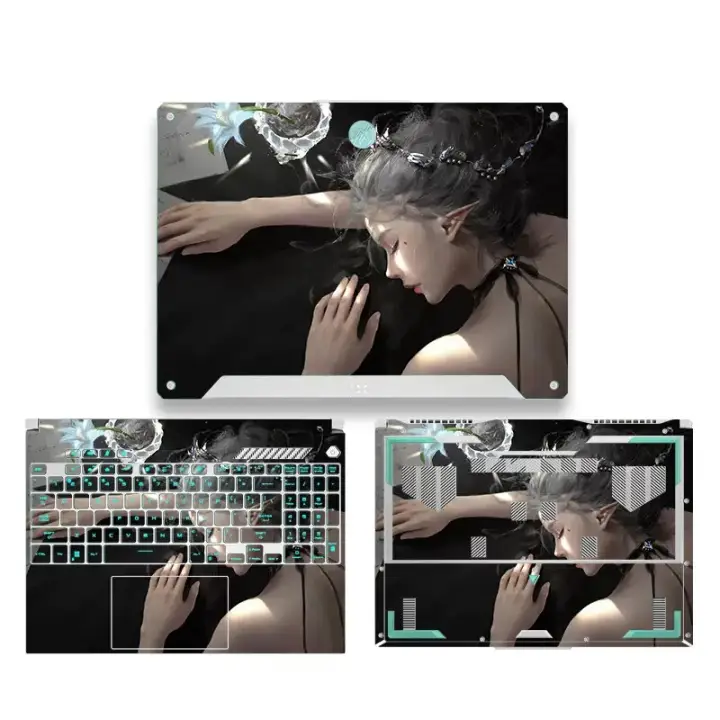 Laptop Skin For ASUS TUF Dash F15 FX517Z/FX516P For ASUS TUF Gaming F15 FX507Z/FX707Z/FA506QR/FX706 Notebook PVC Sticker Q75vmsxzrzp