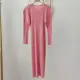 [NOVA quality] Counter Miyake pleated French dress, summer new large size slimming waist women's mid-length skirt. 