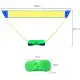 Portable badminton net frame set storage type 3 meters home entertainment simple column field line net frame + racket + two balls. 