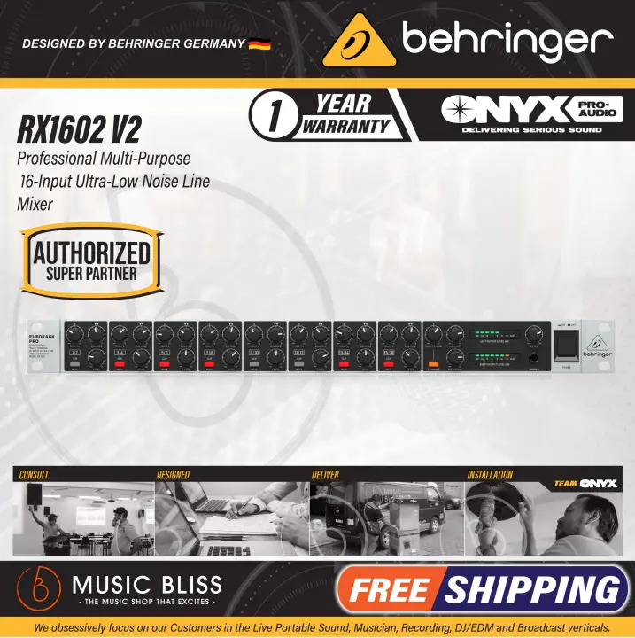 Behringer RX1602 V2 Rackmount Line Mixer (RX-1602V2 / RX1602V2)