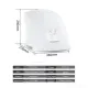 Hotel Automatic Hand Dryer Automatic Hand Dryer Sensor Household Hand-drying Device Bathroom Hot Air Electric Heater Win. 