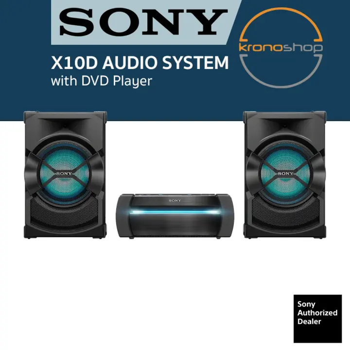 Sony X10D High Power Audio System with DVD Player SHAKE-X10D SHAKEX10D HCDSHAKEX10