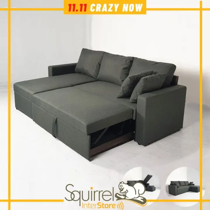 Squirrel Deformare Storage Bed L Shape Sofa Set Katil Furniture Installation Available Lazada Squirrel Deformare Storage Bed L Shape, L Shape Sofa Ikea Malaysia