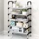 KENZZO : Max Multi Layer Shoes Rack Storage Organizer Space Saving Stackable Shoe Shelf / Rak Kasut Murah/Blue Dot. 