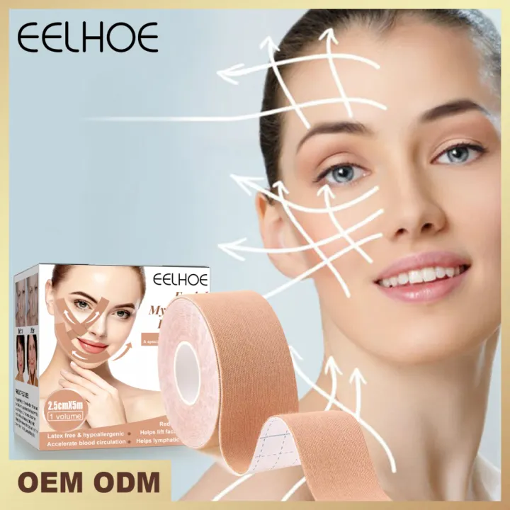 Watson【In Stock】Eelhoe Facial Myofascial Lift Tape V-Shape Face Breathable Invisible Patch Tightens Instant Invisible Face Stickers Neck Eye Double Chin Lift V Shape Refill Tapes Thin Makeup Facelifting Patch Adhesives Ban