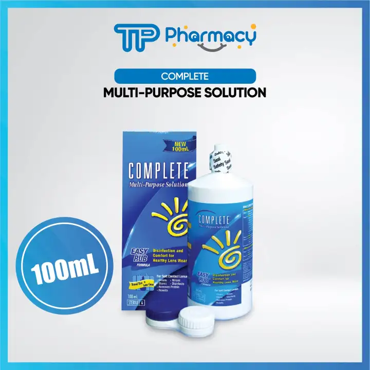 Complete Multi-purpose Solution Easy Rub for Contact Lens Cleanser 100ML