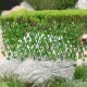 Smart Sensor Simulation Fence Fence Telescopic Fence Fake Flowers Green Leaves Outdoor Garden Fence Wall Guardrail Decorative Leaves Blocking Plants Small Fence-Little Creeper. 