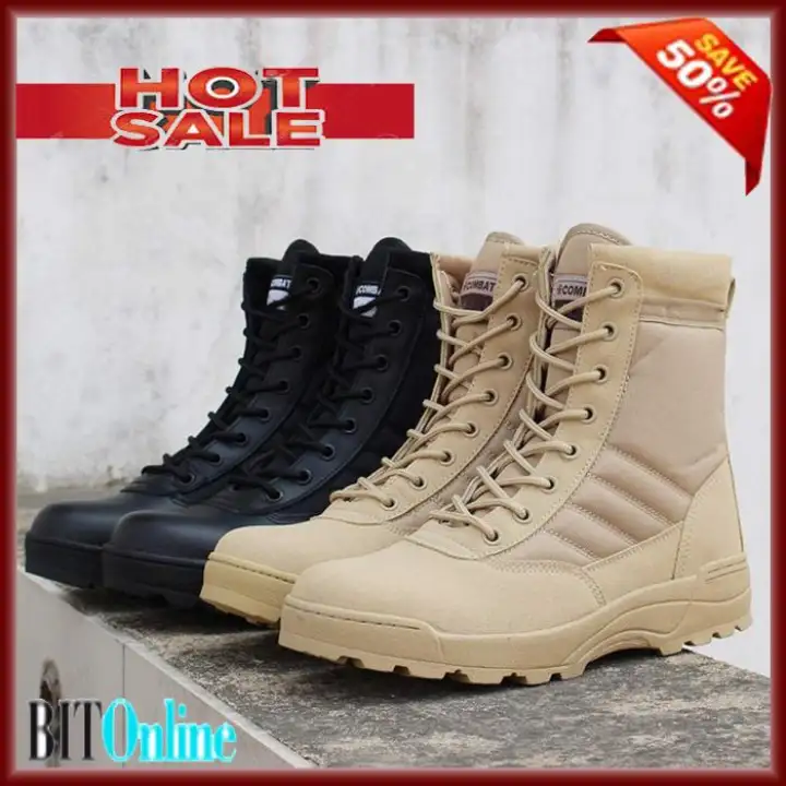 Kasut Combat Swat Tactical Boot Original Swat Boots Lazada