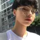 Women Men Casual Retro Round Transparent Glasses Frame Clear - Spek Mata Korea Bulat. 