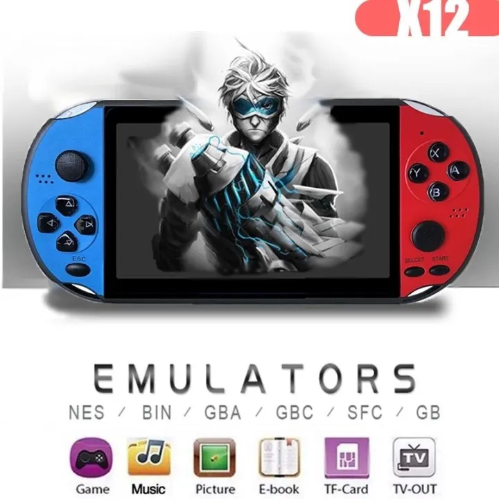 PSP X6/X7/X12 game console with multi-function 10000 retro game portable handheld game console