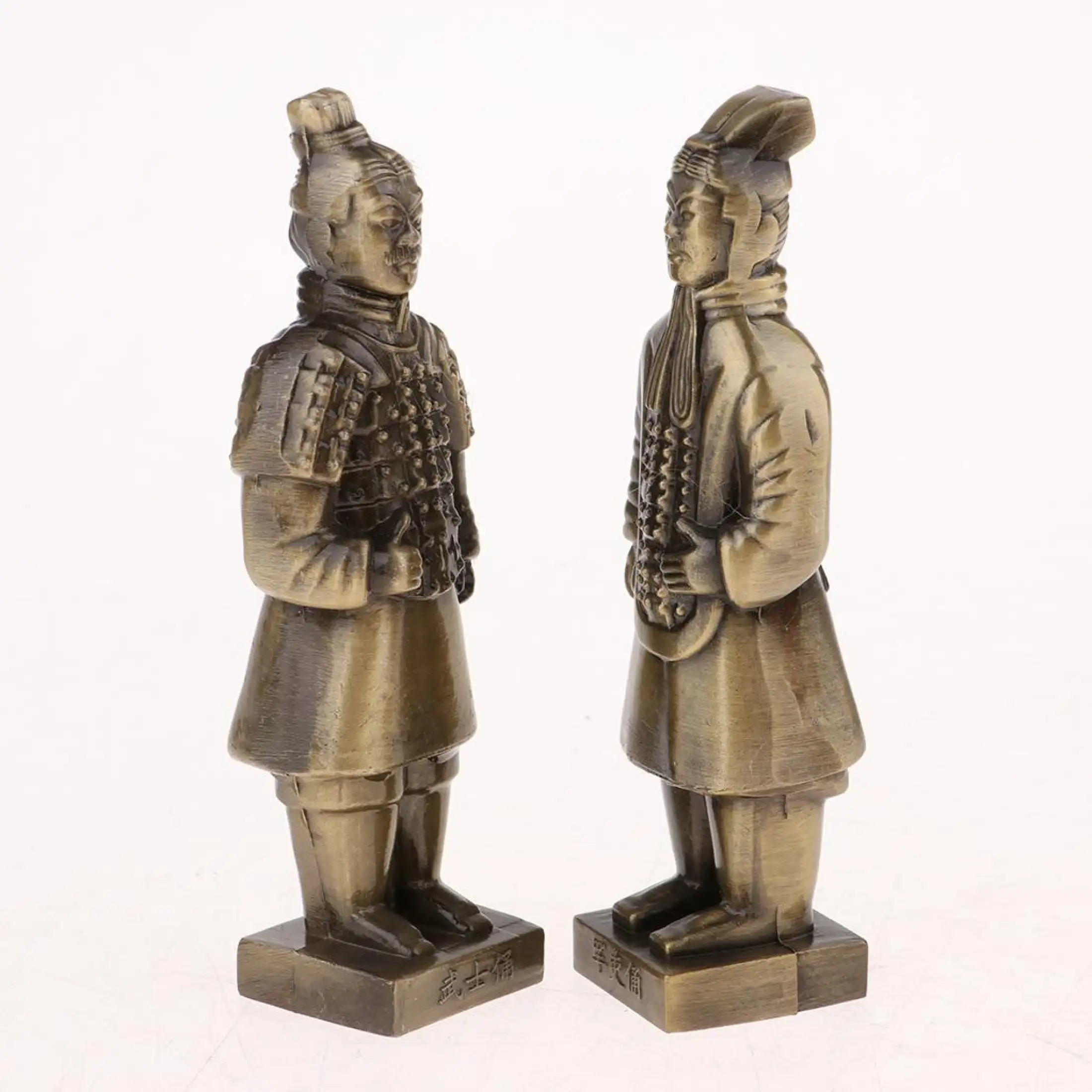Set of 5pcs Resin China Qinyong Terracotta Army Figures Desktop Ornament 
