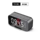 Bluetooth speaker temperature display multi-function digital alarm clock with FM radio LED mirror alarm clock subwoofer music player dual alarm clock. 