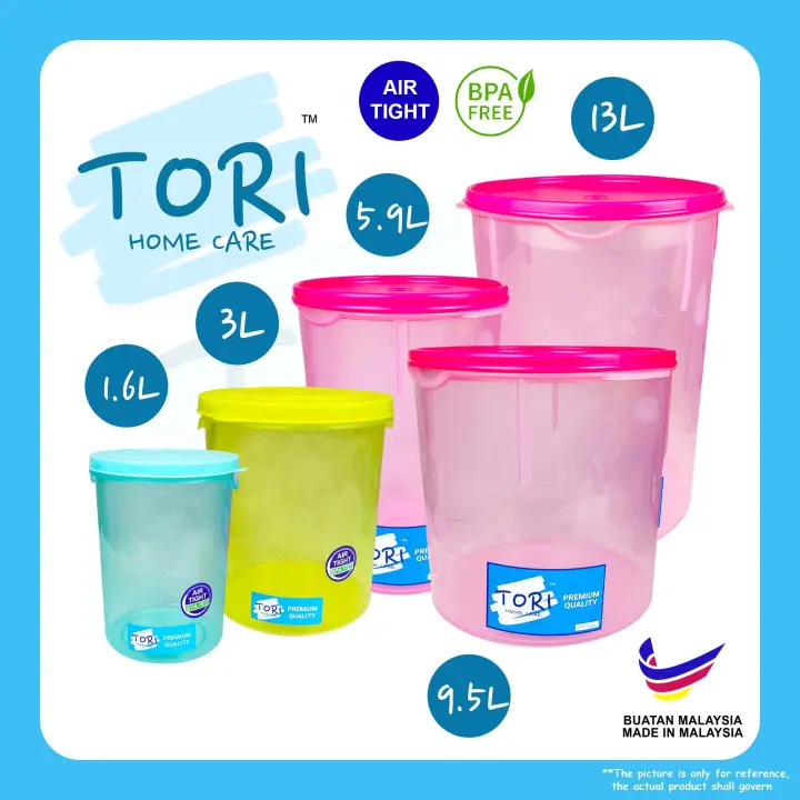 TORI HOME Airtight Container | BPA FREE Multipurpose Food Container | Canister | Food Storage container | Bekas Kuih Raya | Bekas Biskut | LAVA container | Biscuit Container CST 773 774