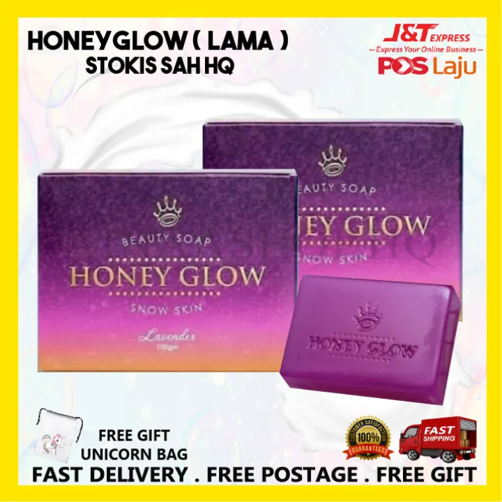 Honey Glow Whitening Soap 100 Original Sabun Buang Daki Ready Stock Free Postage Free Gift Lazada