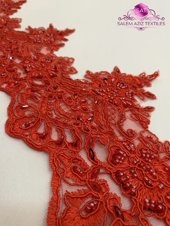 beads border lace