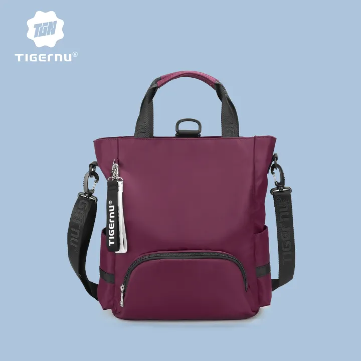 Tigernu 8169 Multicolor Light Weight Waterproof 14inch Shoulder Bag 3 In 1 Fashion Sling Bag For Women Korean Style Travel Messenger Bag Handbag Backpack
