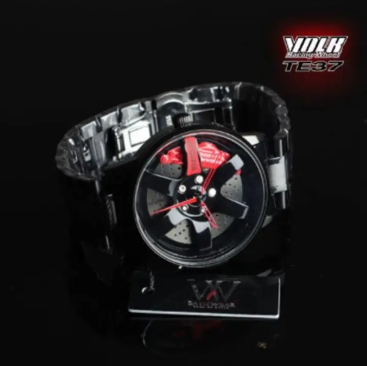 Malaysia Stock Satizwear Original Jam Tangan Lelaki Sport Rim Men Watch Hub Real 3d Custom Mold Wheel Watch Design Wrist Watch Lazada