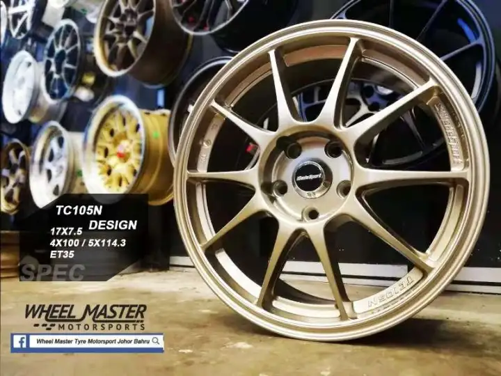 Tc105n 17x7 5 Sport Rim Accept Trade In At Seller Workshop Installation At Taman Universiti Johor Bahru No Delivery Available Lazada