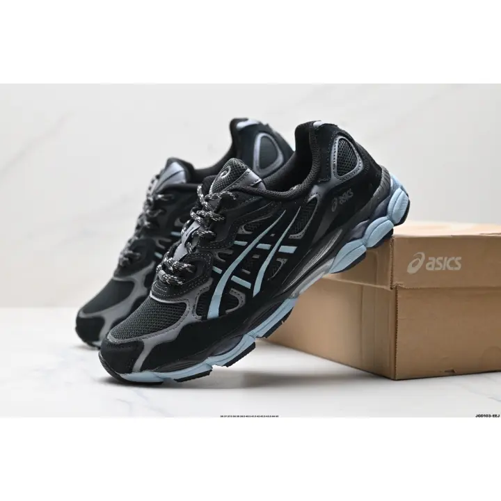 ASICS lelaki dan wanita asal bernafas keselesaan ringan Sneakers tenis kecergasan Gym Jogging Running Shoes