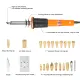 Meterk 30W 24PCS Wood Pyrography Tool Set Wood Burning Kit Woodburning Tips Hobby Craft Sold-ering Iron Pen Tools for Wood Burning/Carving/Embossing. 