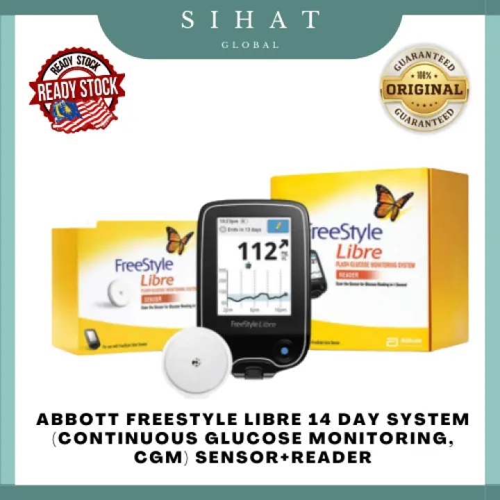 ABBOTT FreeStyle Libre 14 Day System (Continuous Glucose Monitoring, CGM) Sensor+Reader