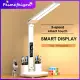 table lamp clock table light pen storage study lamp lampu belajar usb light 桌灯 2 heads 180° rotate stepless dimming 3 light color in 1 lamp rechargeable bedroom bedside lamp dormitory reading lamp. 