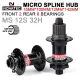 NOVATEC Micro Spline Hub 32 Holes MTB MS Cubes Axle Boost 12 Speed Mountain Bike Hubs For Shimano M6100 M7100 M8100 12S Bicycle. 
