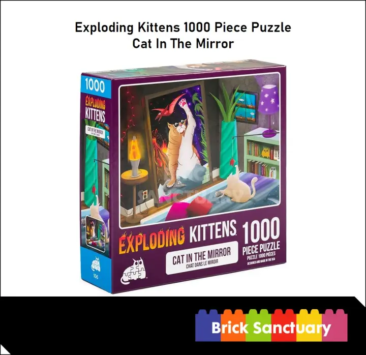Exploding Kittens : 1000 Pieces Jigsaw Puzzle - Cat In The Mirror