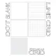 80pcs A4 Paper (Blank/Line/Dot/Grid/White Line Grid) Foolscap / Journal / Bullet Insert Paper Grey Grid Paper. 