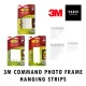 3M Command White Photo Frame Hanging Strips Adhesive Picture Decor Artwork Velcro. 