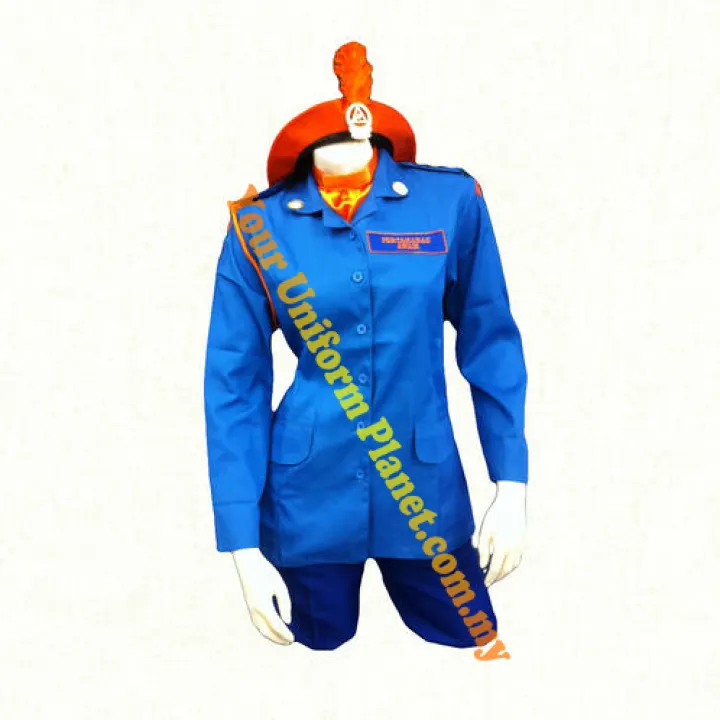 Baju Kadet Pertahanan Awam 3 Lengan Panjang Lazada