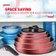 Tefal Ingenio Daily Chef Red Saucepan 20cm (Stackable Non-stick Cookware, Titanium Pro Non-stick coating 2x). 