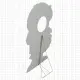A Stand Display Standee Cardboard Cutout Stand / Cardboard Human Stand-up Display Stand. 