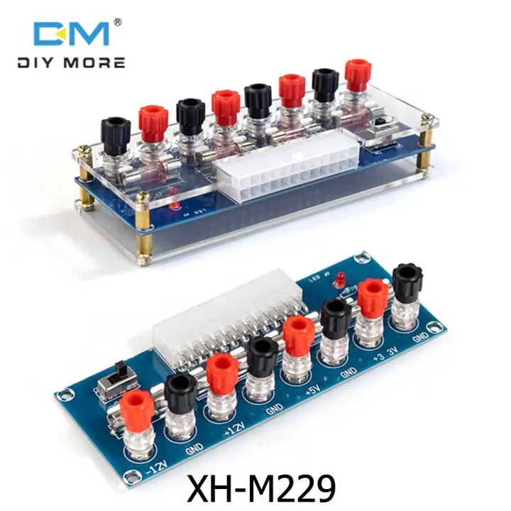 diymore XH-M229 Desktop Computer Chassis Power Supply ATX Transfer Board Power Take off Board Power Output Terminal Module