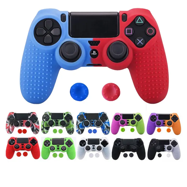 For Dualshock Playstation 4 Ps4 Slim Pro Controller Silicone Case Rubber Cover Skin Cap Accessorices Lazada Ph