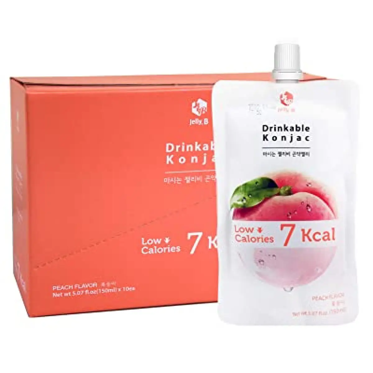 Korea Jelly B Drinkable Peach Konjac Jelly 10x150ml 1box Healthy Low Calories Diet Supplement Drinks 韩国 Jelly B 水蜜桃口味 低卡代餐纤维 果冻 饮料 Lazada