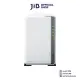 NAS (Network Attached Storage) SYNOLOGY DISKSTATION DS223J (2 BAY - REALTEK RTD1619B - 1 GB DDR4 NON-ECC). 